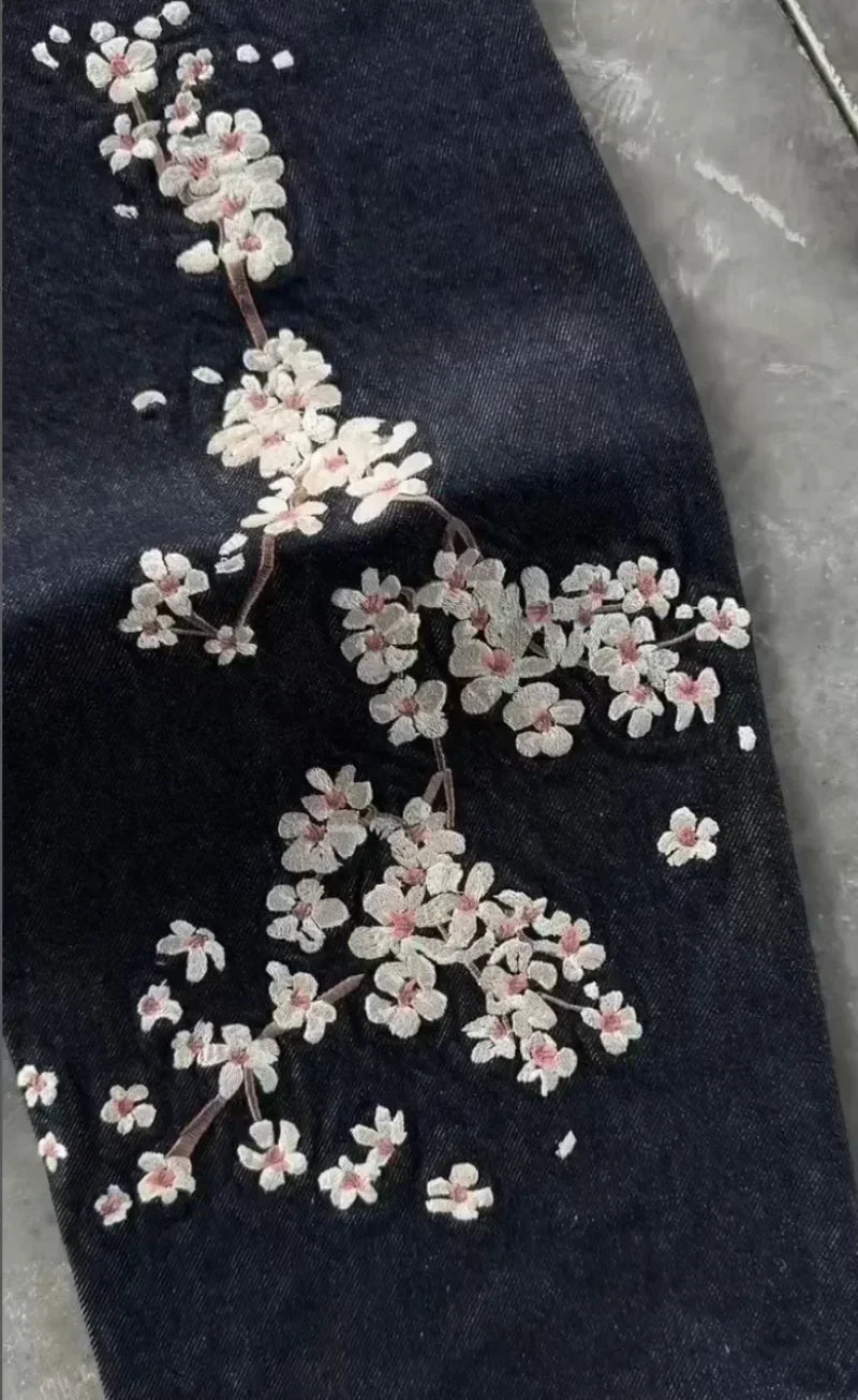 Dragon Embroidery Y2K Baggy Jeans