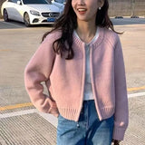Women's Chic Knit Zip-Up Cardigan | Soft Fall & Winter Jacket