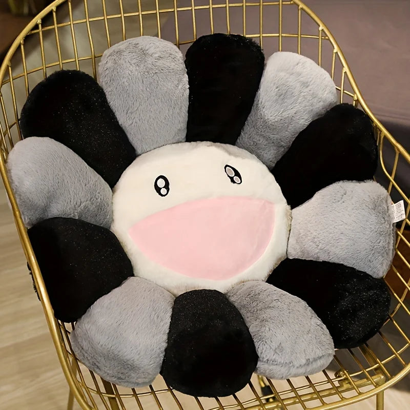 Sunflower Plush Cushion – Cheerful Décor Pillow