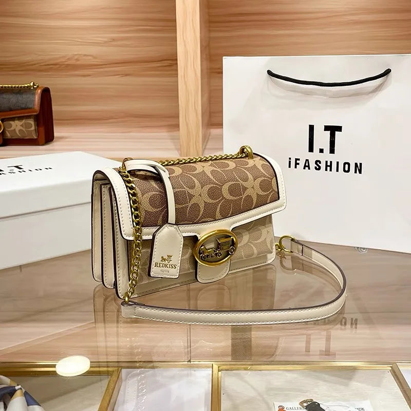 Color-Contrast Designer Crossbody Bag