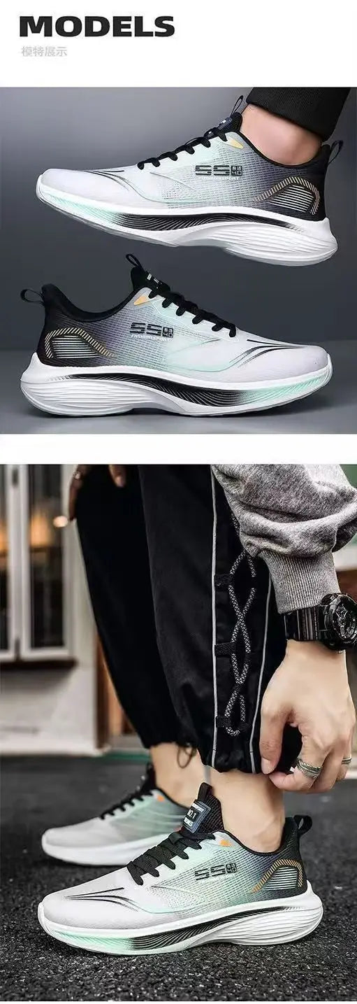Men's Breathable Mesh Casual Sneakers — Lightweight, Non-Slip Soft Sole
