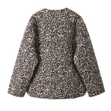 Casual Full-Zip Cotton Jacket – Autumn/Winter Fashion Coat with Curled Edge