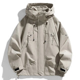 Men's Hooded Windbreaker Zip Jacket – Cargo Style