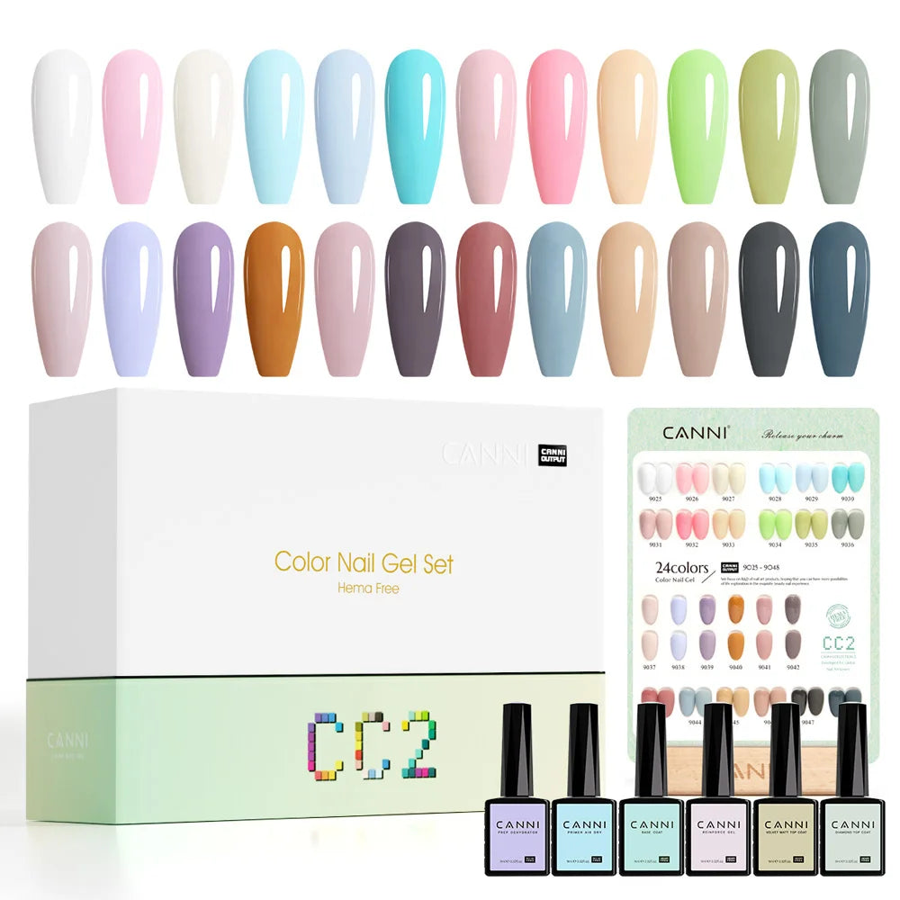 CANNI 30pcs Gel Polish Kit – HEMA & TPO Free CC Collection