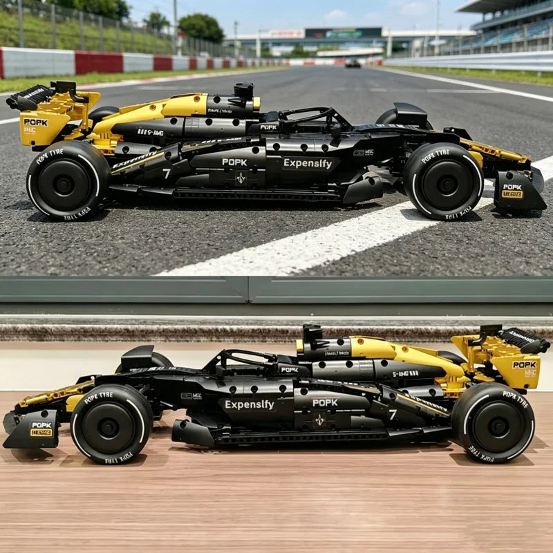 MK6023 1969PCS 1:8 Technical Racing Car Building Blocks - DIY Assemble Sports Car Model, High Detail Bricks Toy for Boys, Perfec