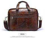 Genuine Leahther Men Briefcase Portable Office Handbag for Laptop Bag High Quality Business Messenger Shoulder Bags Travelling
