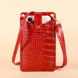 Women Mini Bag PU Leather Crossbody Purse Wallet Shoulder Pouch Mobile Phone Bag