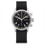 Militado ML1868KF Retro VK67 Quartz Chronograph Watch Stainless Steel Case 3 Dial Waterproof 100M  Multifunction Military Watch