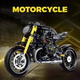1:8 MOC Building Blocks Motorbike Model City Racing Vehicle Technical Bricks Birthday Gifts Toys for Kids Boys Children  600+pcs