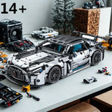 High Quality 1300+Pcs Sports Car Building Blocks 1:14 Model DIY Car Toy Assembly Model Ornament Birthday Christmas Gift for Boys