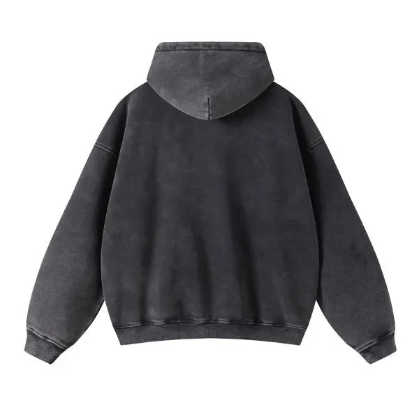 Men’s Vintage Wash Relaxed Zip-Up Hoodie