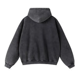 Men’s Vintage Wash Relaxed Zip-Up Hoodie