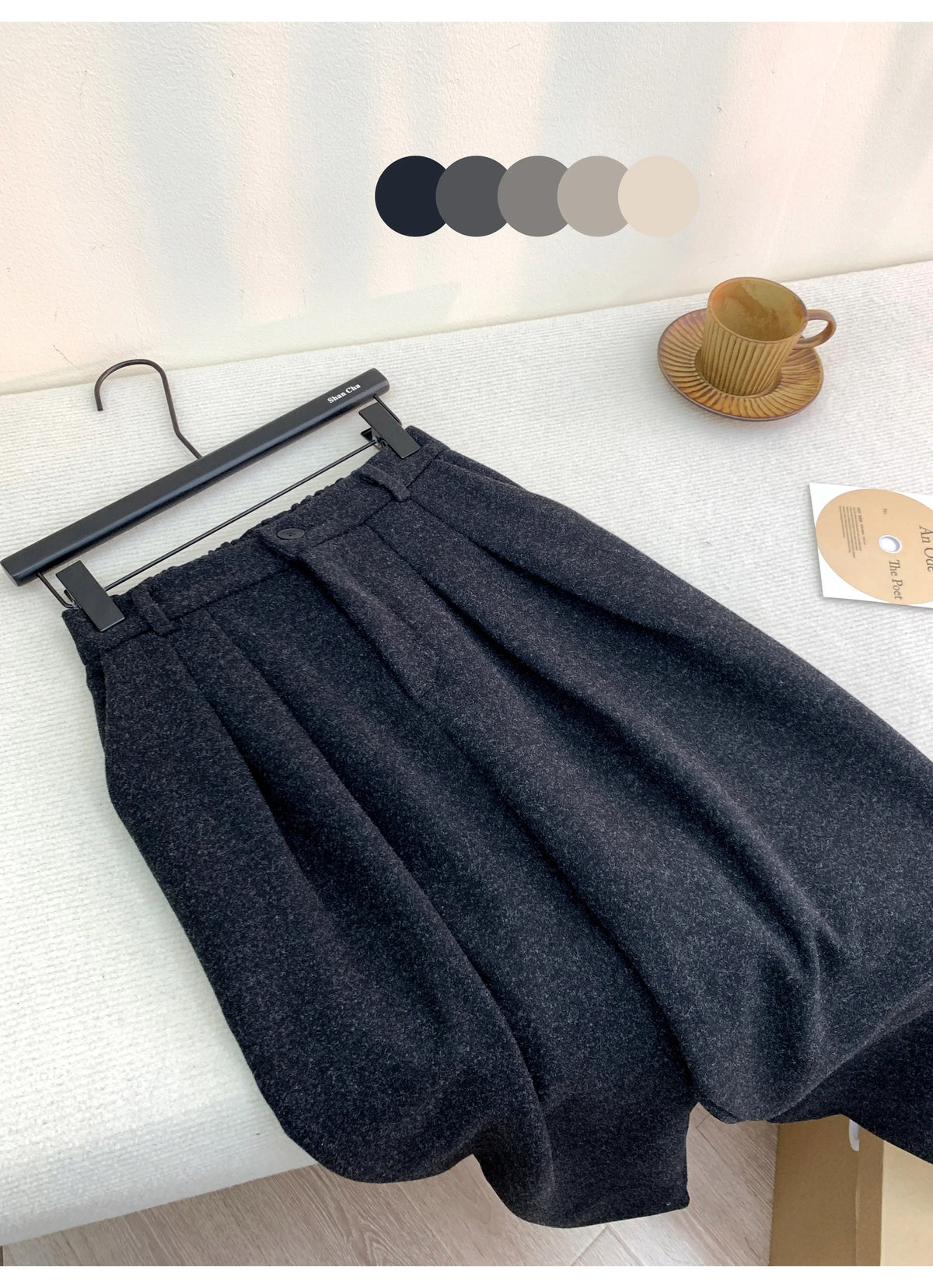 Women's High-Waist Ankle Pants with Pockets