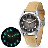 BERNY Frosted Dial Automatic Watch Men Luminous Mechanical Original ST2130 Wristwatch Sapphire Luxury Men Watch 10ATM Waterproof