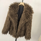 Plush Faux Fur Winter Coat