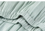 Sentubila Flowy A-Line Skirt – Iridescent Sheen