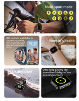 2026 New Accurate Diagnosis Smart Watch Body Fat ECG Blood oxygen BP Health Sport HD AMOLED Screen Call Smart Watches man woman