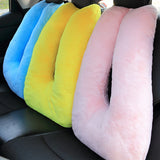 Comfortable Car Pillow Safety Belts Pillows Cover Kids Travel Sleeping Pillows Auto Seatbelt Plush Cute Animal Cushion Shoulder