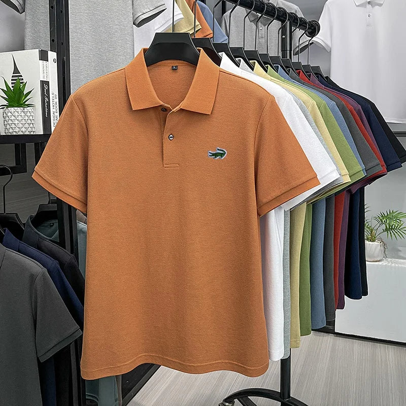Men's Cotton Embroidered Polo Shirt