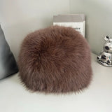 Soft Faux Fur Bucket Hat Warm Thickened Russian cap warm hat for women Personality mongolian hat Fishermen Hat шапка женс