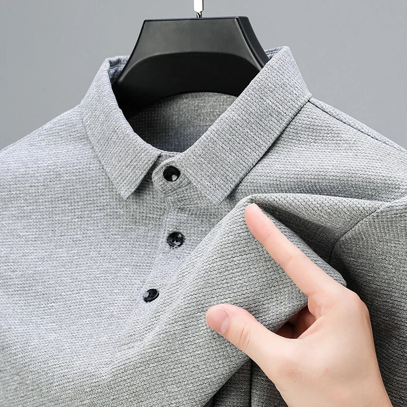 Men's USA-Made Long Sleeve Performance Polo