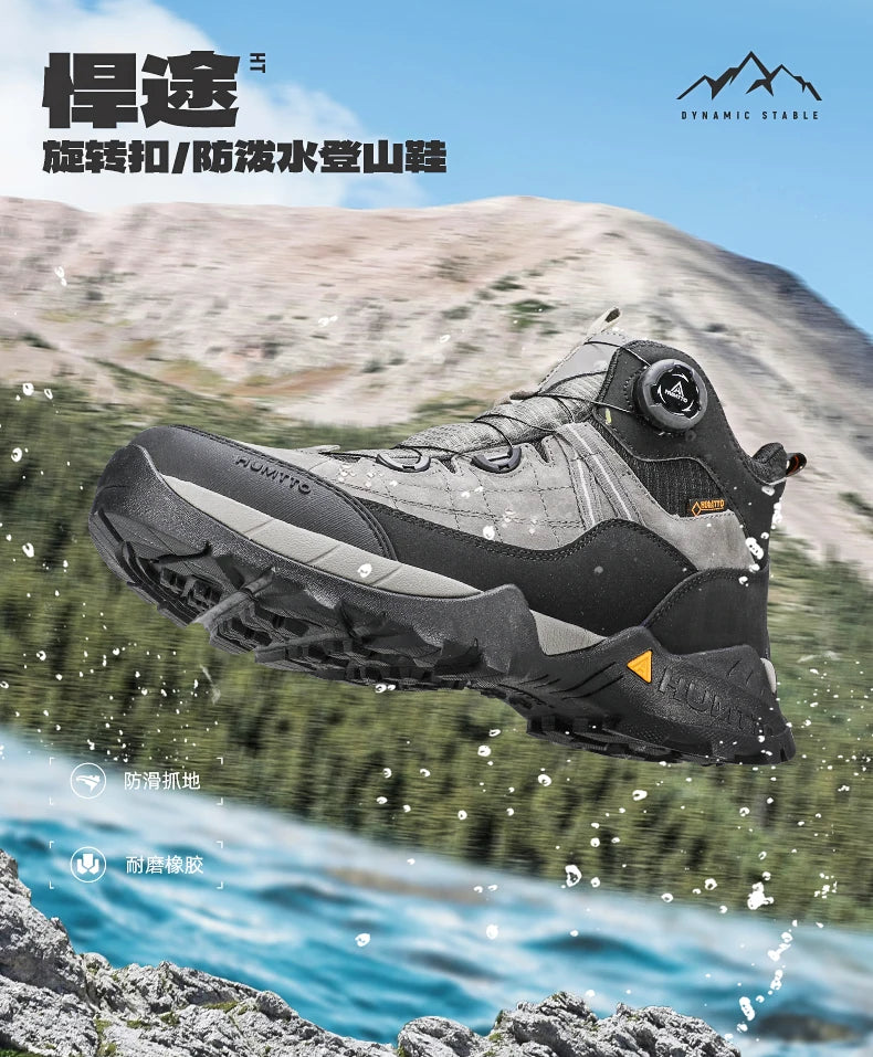 HUMTTO hiking shoes Men Winter Men outdoor Waterproof Sneakers Casual walking shoes women Trainers ankle trekking hunting boots