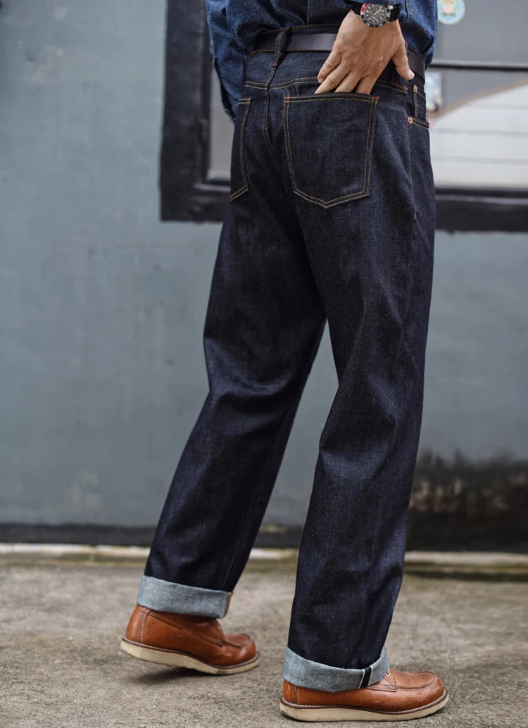 SauceZhan 344XX High-Rise Relaxed Selvedge Denim Jeans