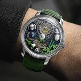 2025 PINDU New Panda Series National Treasure Symbol Men Mechanical Watch Rotating Crystal Ball 45.5MM Wristwatches Men M2791B