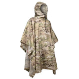 Tactical Camo Raincoat – Packable Waterproof Poncho