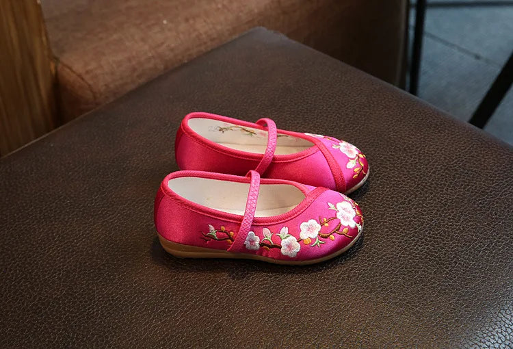 Girls’ Embroidered Ethnic Princess Shoes