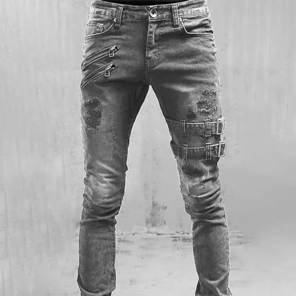 Men's Plus Size Straight Leg Jeans – Streetwear Denim