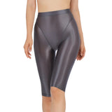 Women's Sheer Stretch Knee-Length Shorts