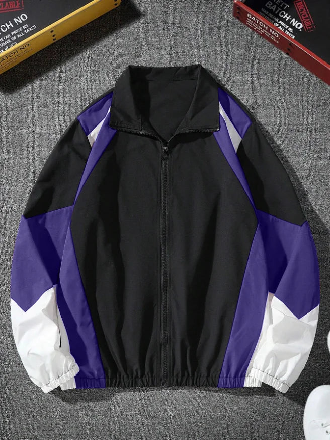 Men's Color-Block Jacket – Lightweight Travel Essential