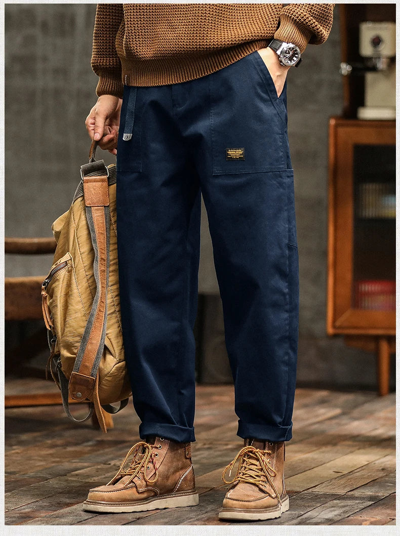 HIQOR Men's Relaxed Cargo Pants – Vintage Safari Style