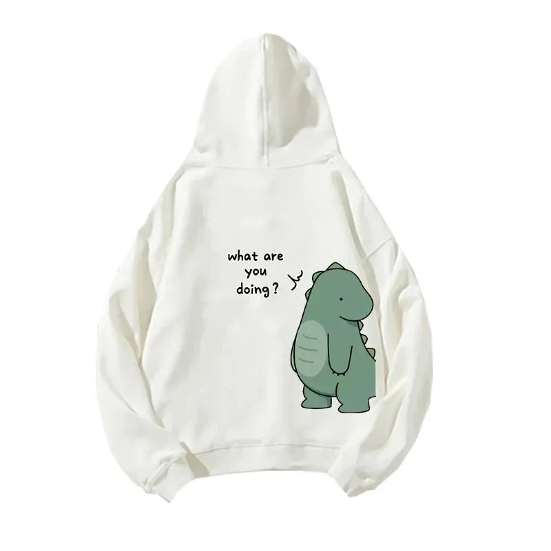 Men’s Dinosaur Print Fleece Hoodie