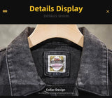 Trendy Workwear Casual Denim Jacket Thickened Fleece Lined Men's Clothing Versatile Jeans Outerwear for Youth
