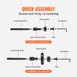 SucceBuy 52PCS Custom Bushing Bearing&Seal Driver Set Transmission Wheel Axle Bearing Race Seal Driver Installer Remover 18-65mm
