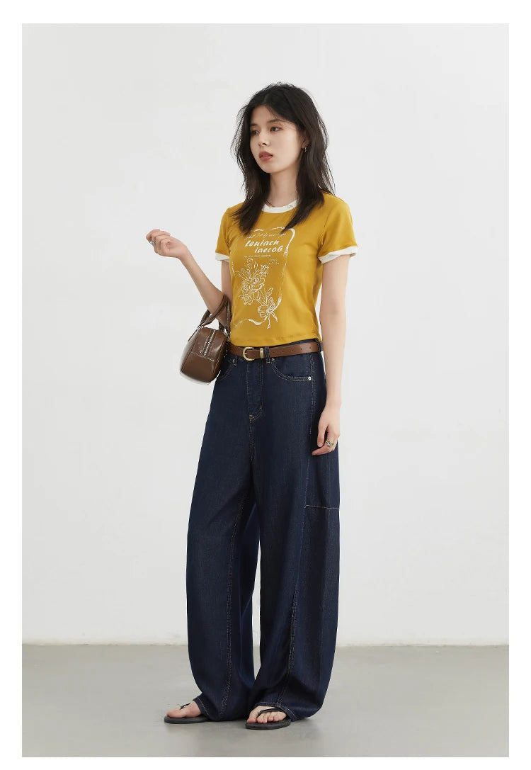 Women's High-Waist Wide Leg Denim Jeans | Relaxed Fit