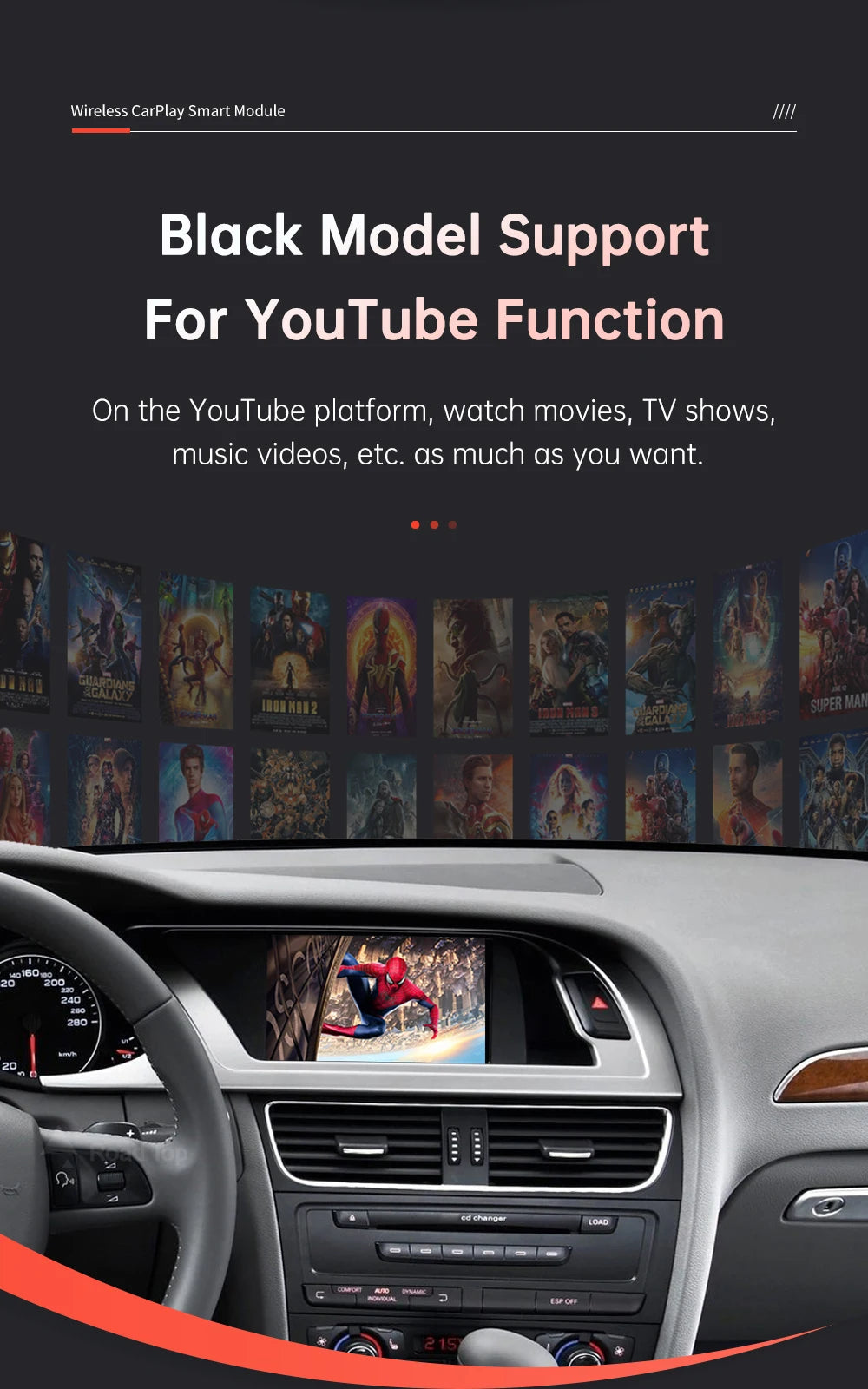 Wireless CarPlay for Audi A4 A5 Q5 2009–2015