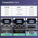 Mercedes Benz W205 GLC CarPlay & Android Auto Screen