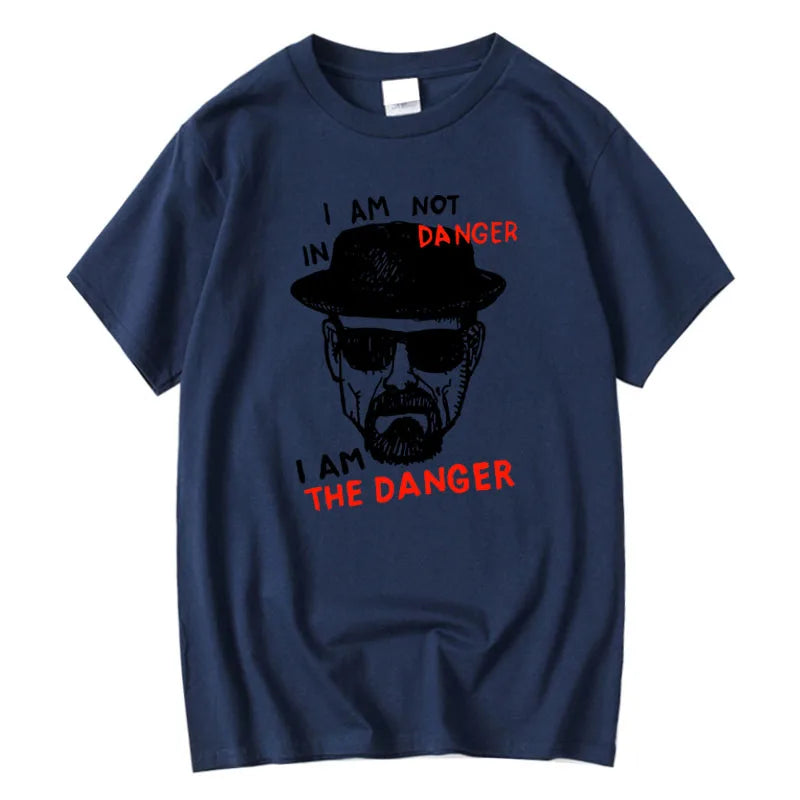 Men's T-shirt 100% Cotton Short Sleeve Breaking Bad Men T-shirt Casual Heisenberg Print Summer Tshirt Cool T-shirt Male Men Tops