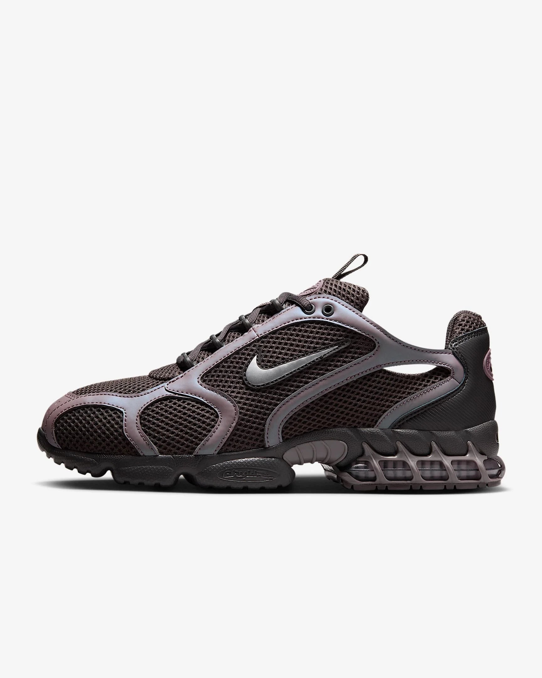 Nike Air Zoom Spiridon Cage 2 Unisex Low-Top Casual Shoes Sport Wear Resistant Grey Red Lifestyle Footwear CJ1288-600