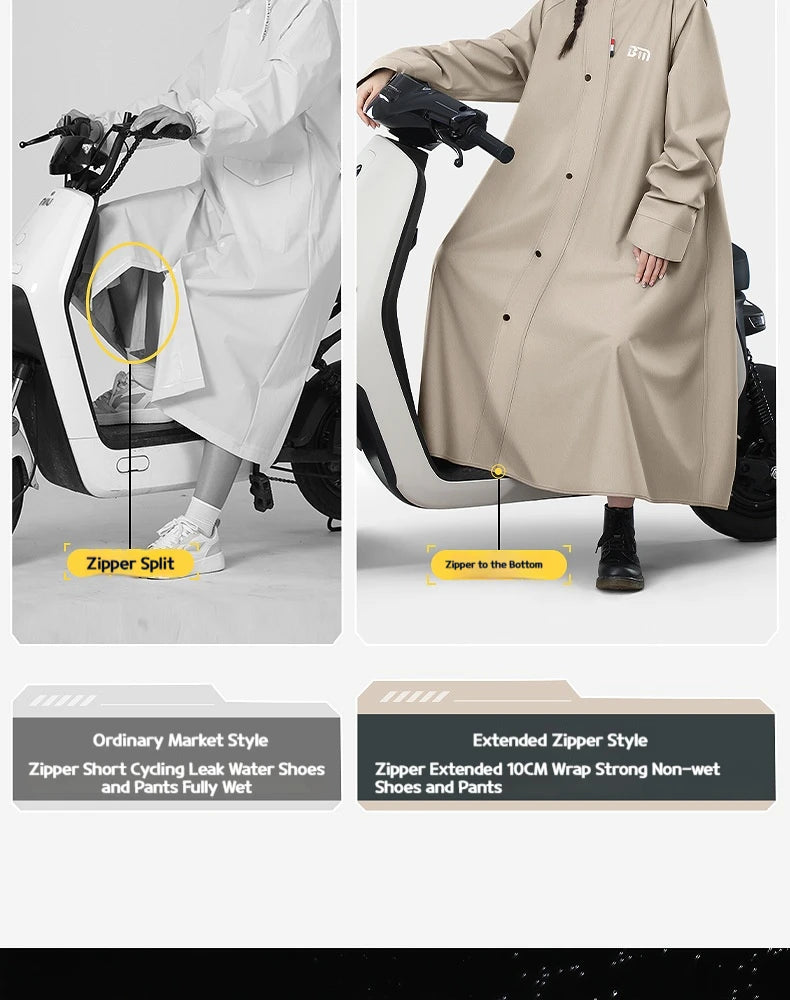 All-Weather Full-Body Poncho for Cycling & Hiking