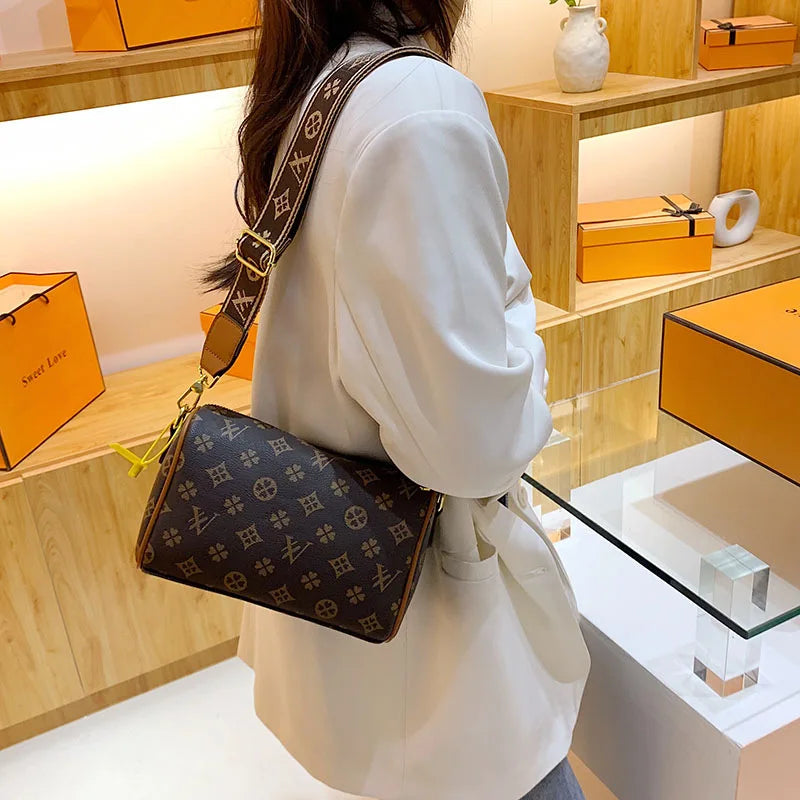 Luxury Microfiber Leather Crossbody & Clutch