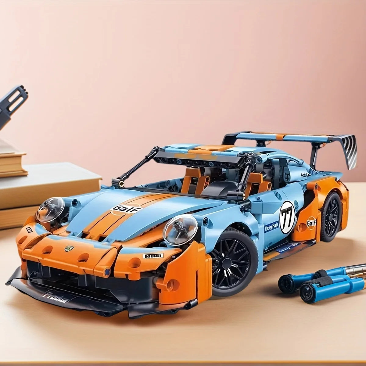 City technological 911 Compete Speed Race Car RC Building Block Famous Supercar Drift Racing Brick  Festival Toys Gifts