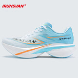 IRUNSVAN T800 Carbon Plate Running Shoes - Lightweight Racing Shoes for Men & Women - Marathon Training, Cushioned & Anti-Slip