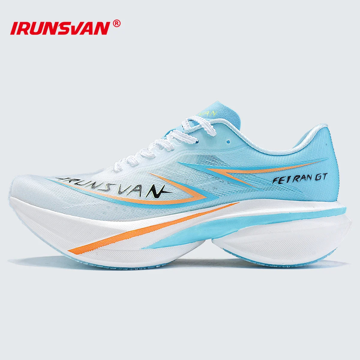 IRUNSVAN T800 Carbon Plate Running Shoes - Lightweight Racing Shoes for Men & Women - Marathon Training, Cushioned & Anti-Slip