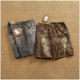 Men's Vintage Washed Cargo Shorts | Textured Cotton