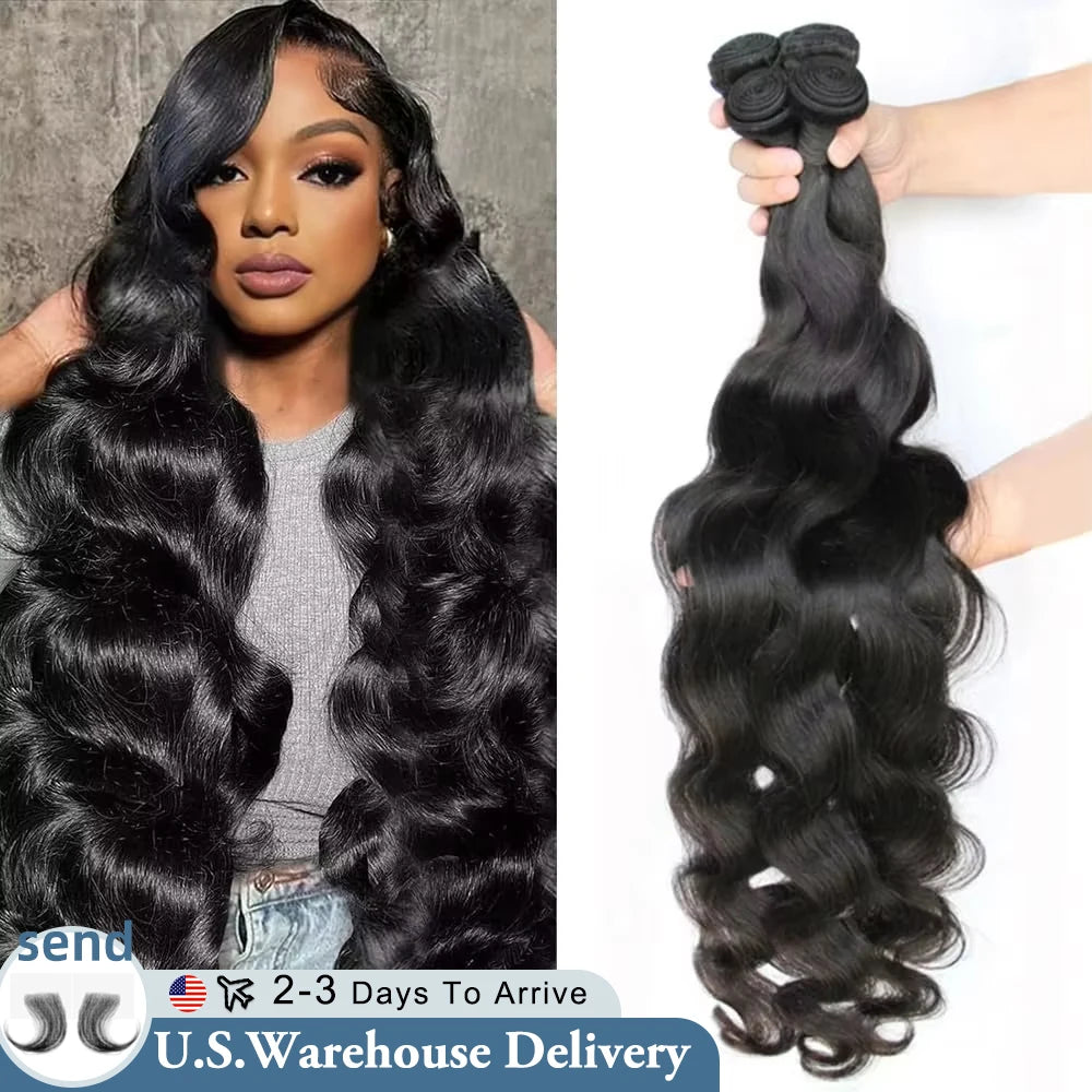30-Inch Premium Body Wave Human Hair Bundles