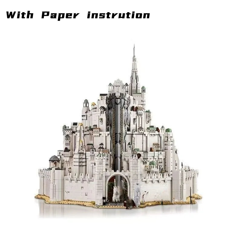 Educational 2026 Assembly 8278pcs DIY Bricks Building Blocks Suitable The City Capital Minas Tirith Model Gifts for Adults Toys